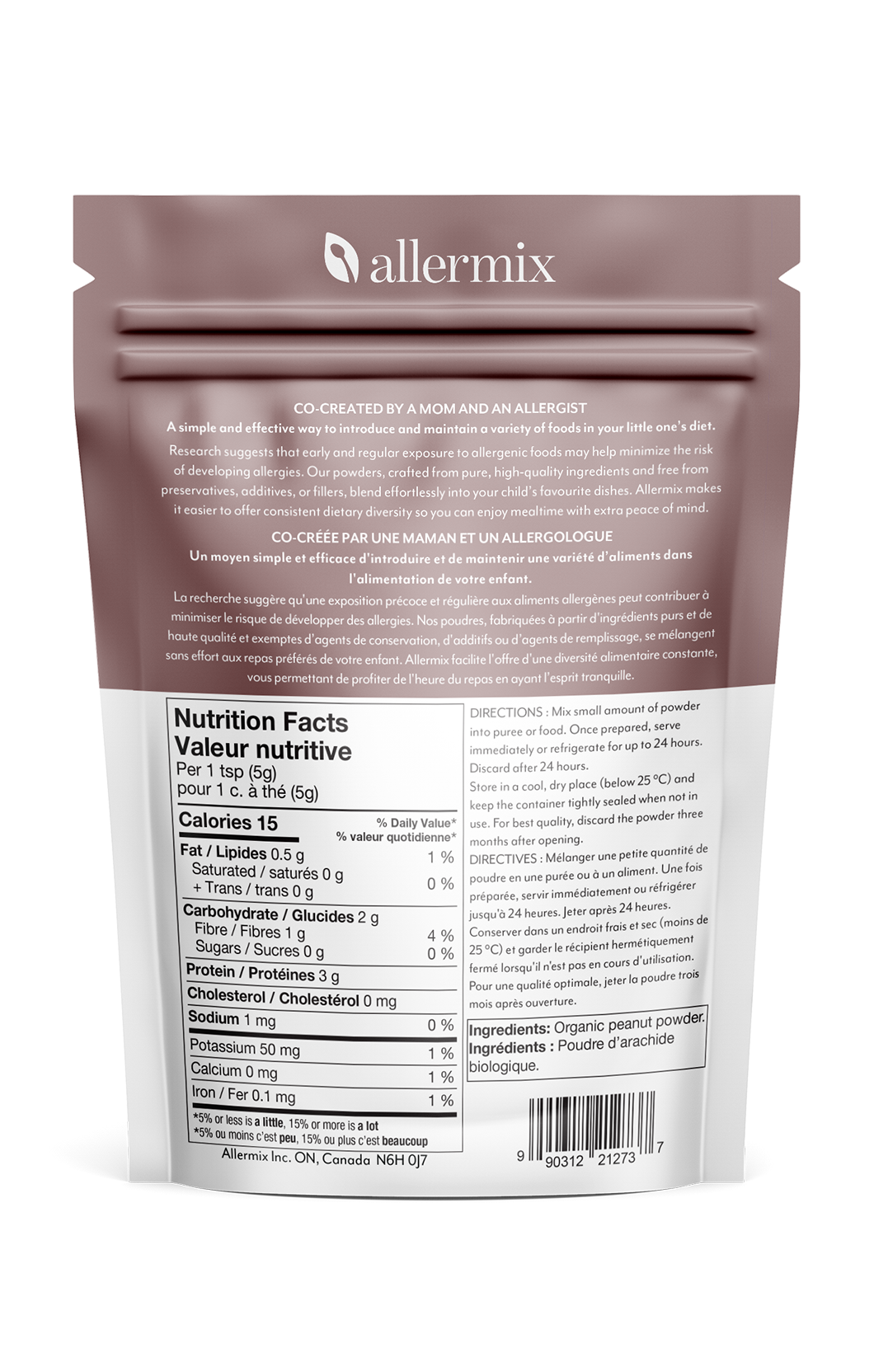 organic peanut powder for baby food mixing