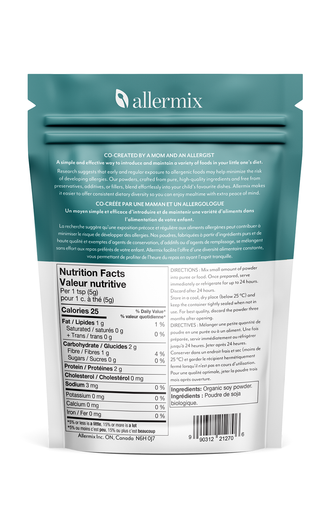 organic soy powder for baby food mixing
