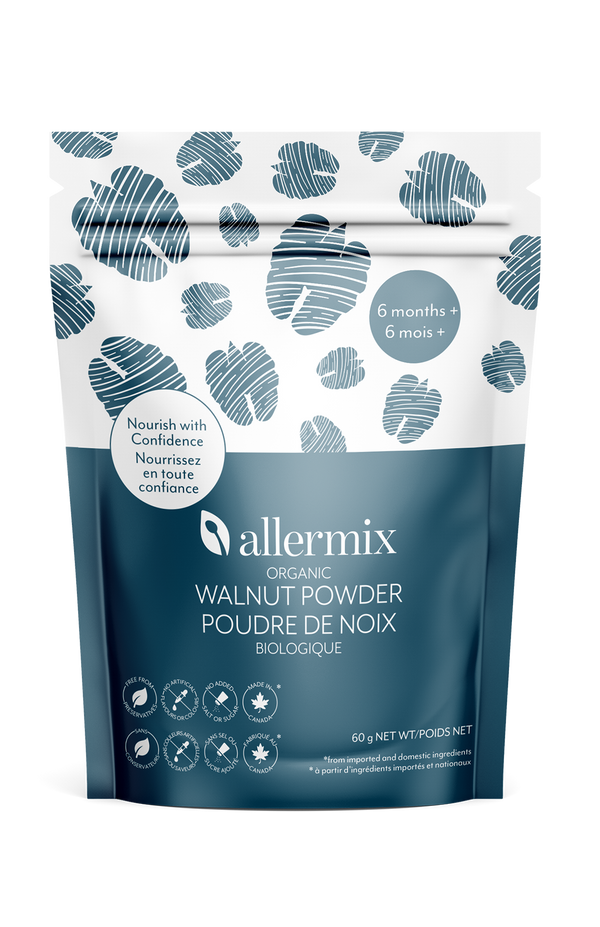 allermix organic walnut powder fine texture