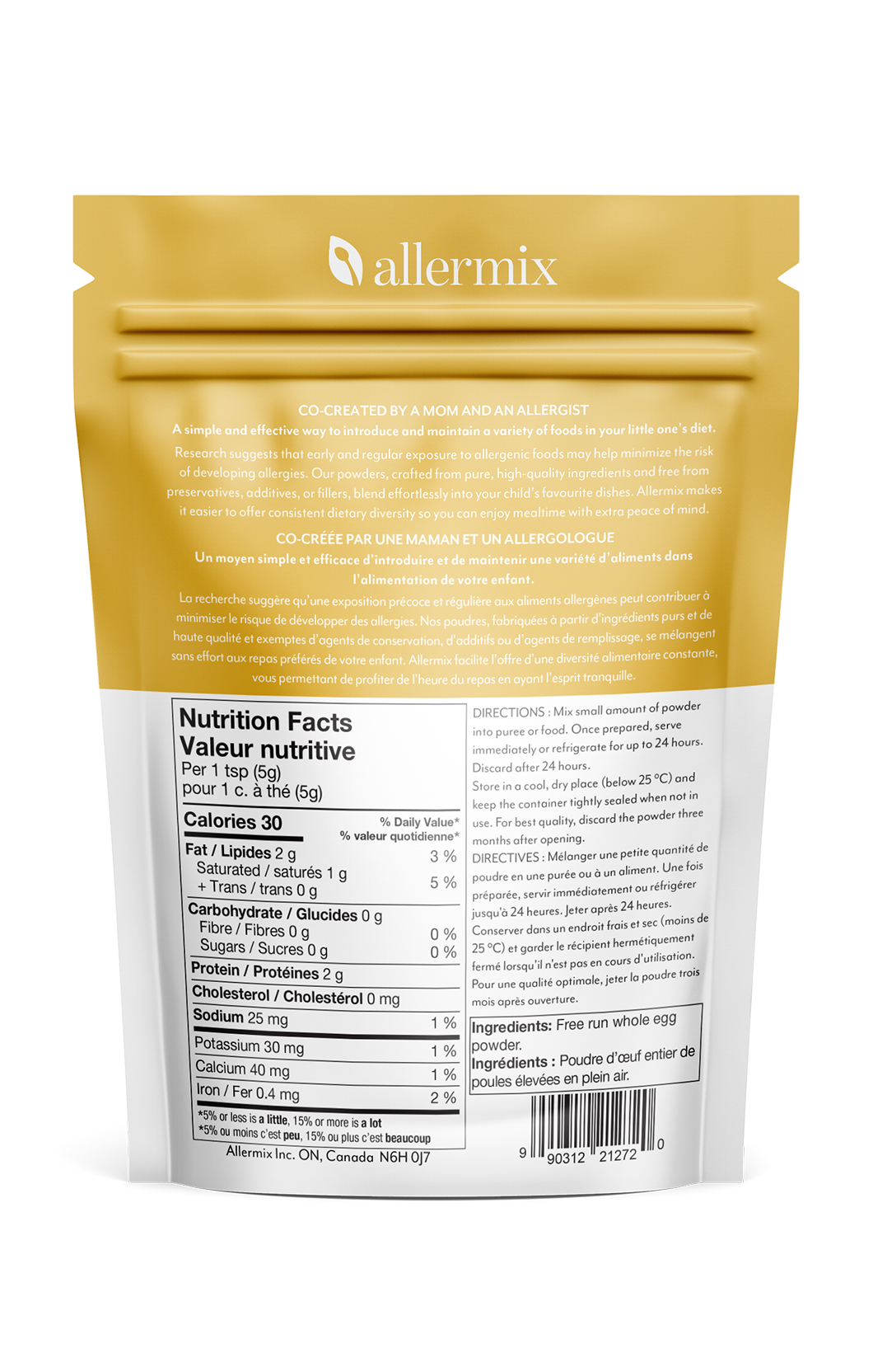 Free Run Whole Egg Powder | Baby Friendly Egg Introduction